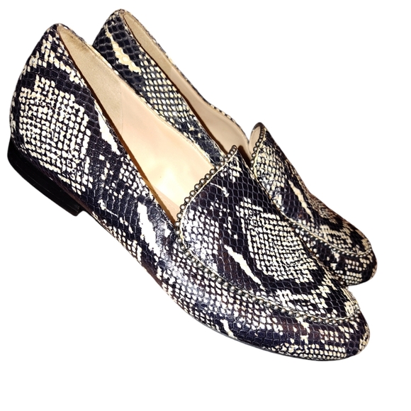 Coach Harper Snake Print Studded Loafers size 8 - Picture 9 of 16